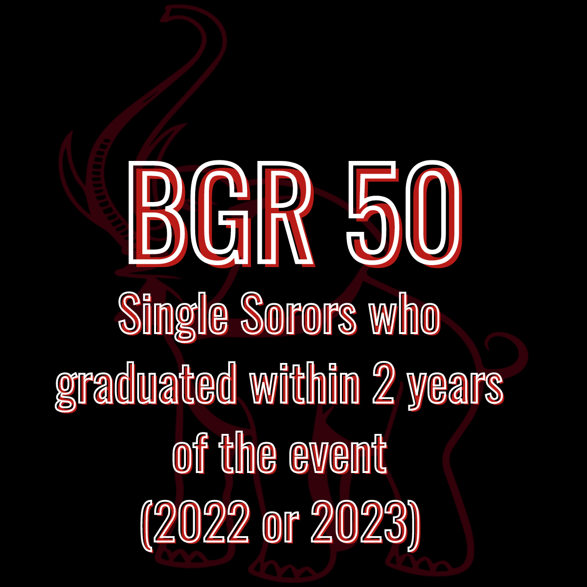 The University of Alabama- 50th Greek Reunion (Single Sorors who graduated within 2 years)